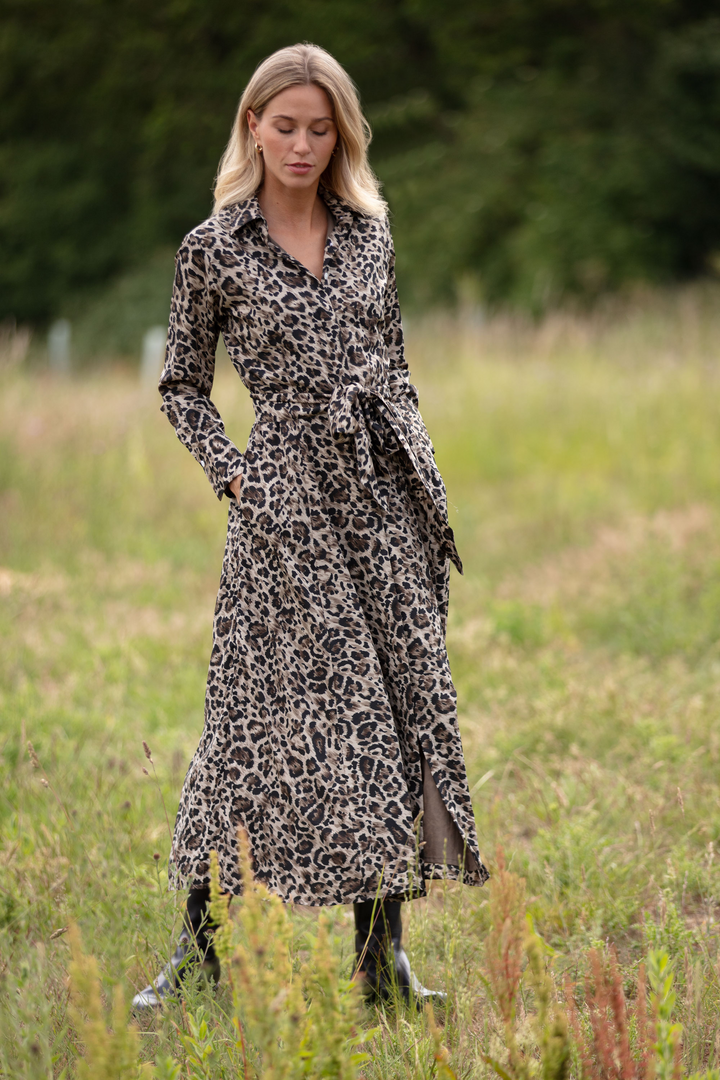 Temptress Dress in Leopard Print