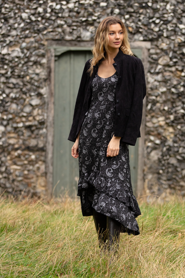 Victoria Midi Dress in Storm Swirl