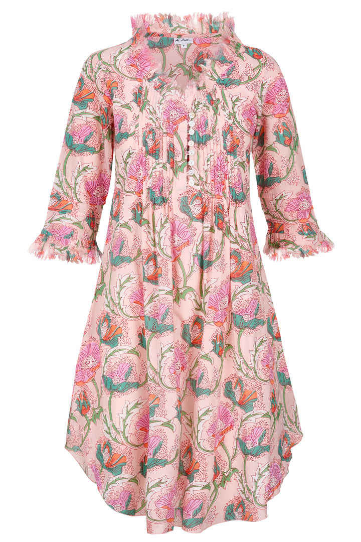 Annabel Cotton Tunic in Peachy Floral