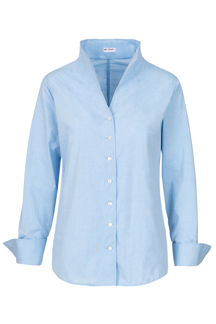 Cotton Chelsea Shirt In Ice Blue