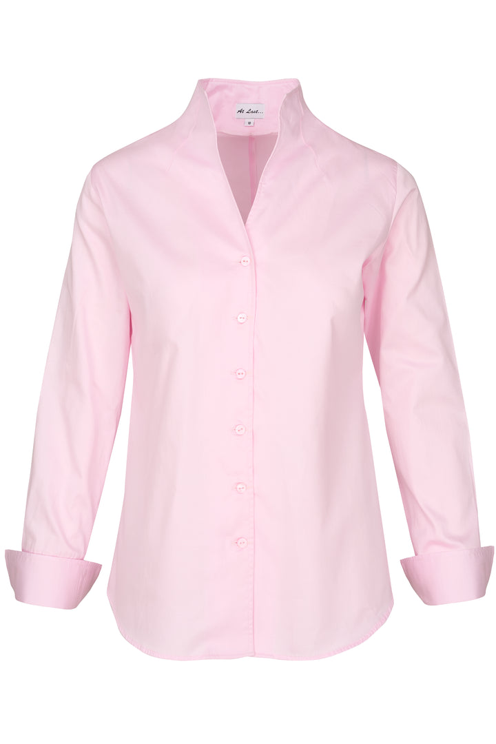 Cotton Chelsea Shirt In Baby Pink