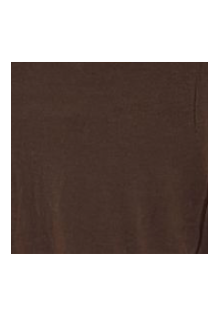 Slash-Neck Base Layer In Chocolate