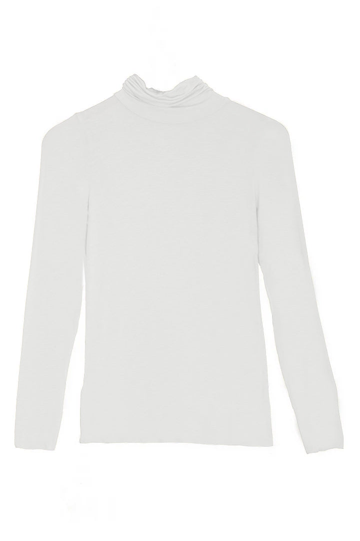 Polo Neck Base Layer In White