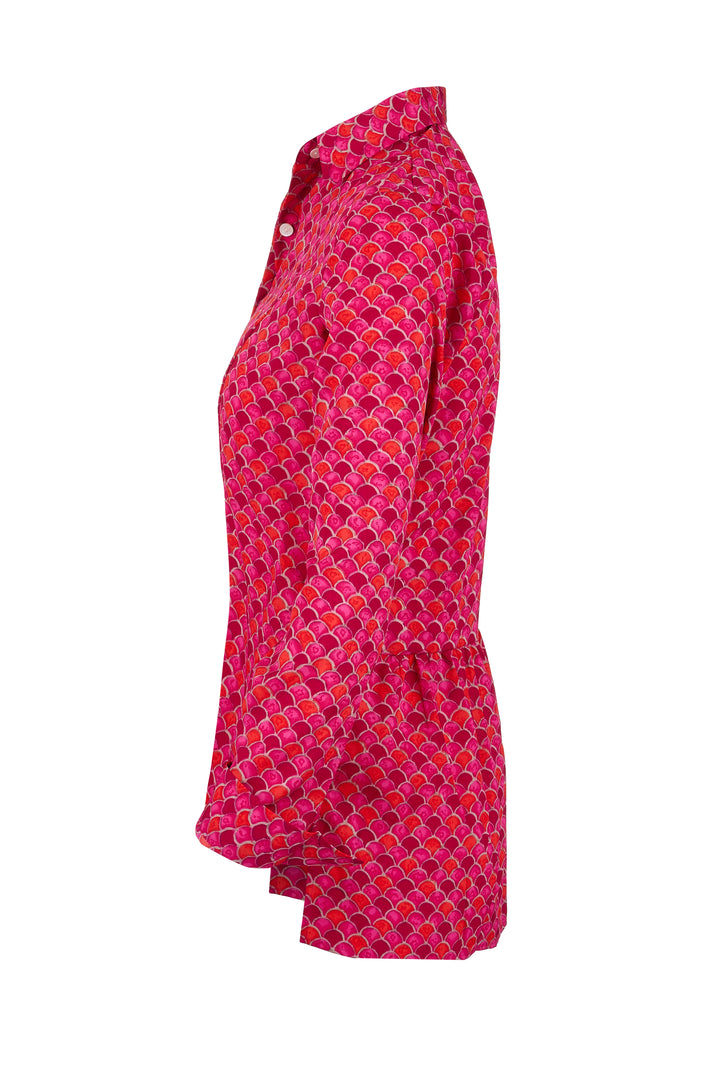 Soho Shirt in Hot Pink Scallop