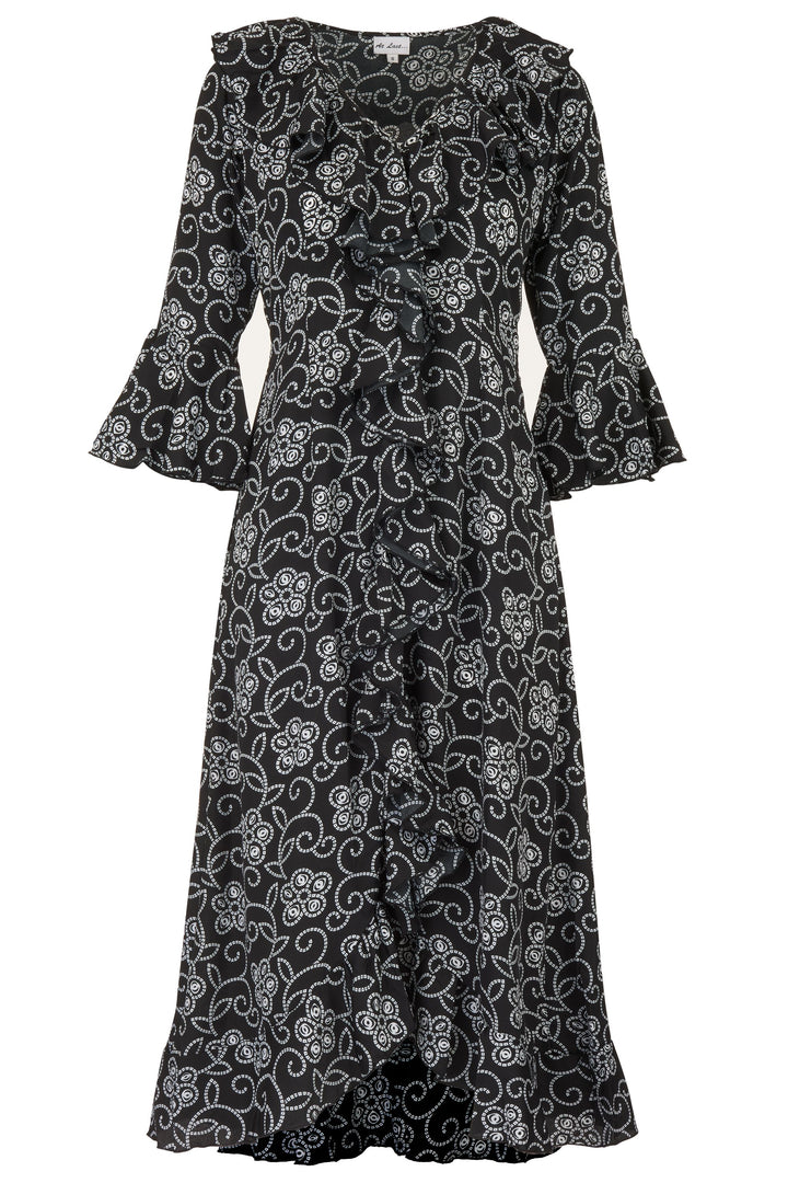 Felicity Midi Dress in Monochrome