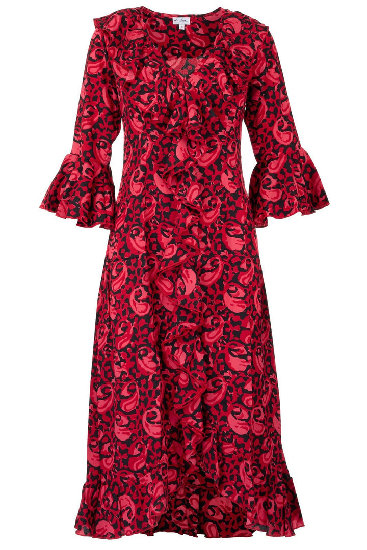Felicity Midi Dress in Winter Berry
