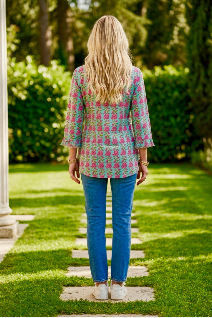 Sophie Cotton Shirt in Summertime