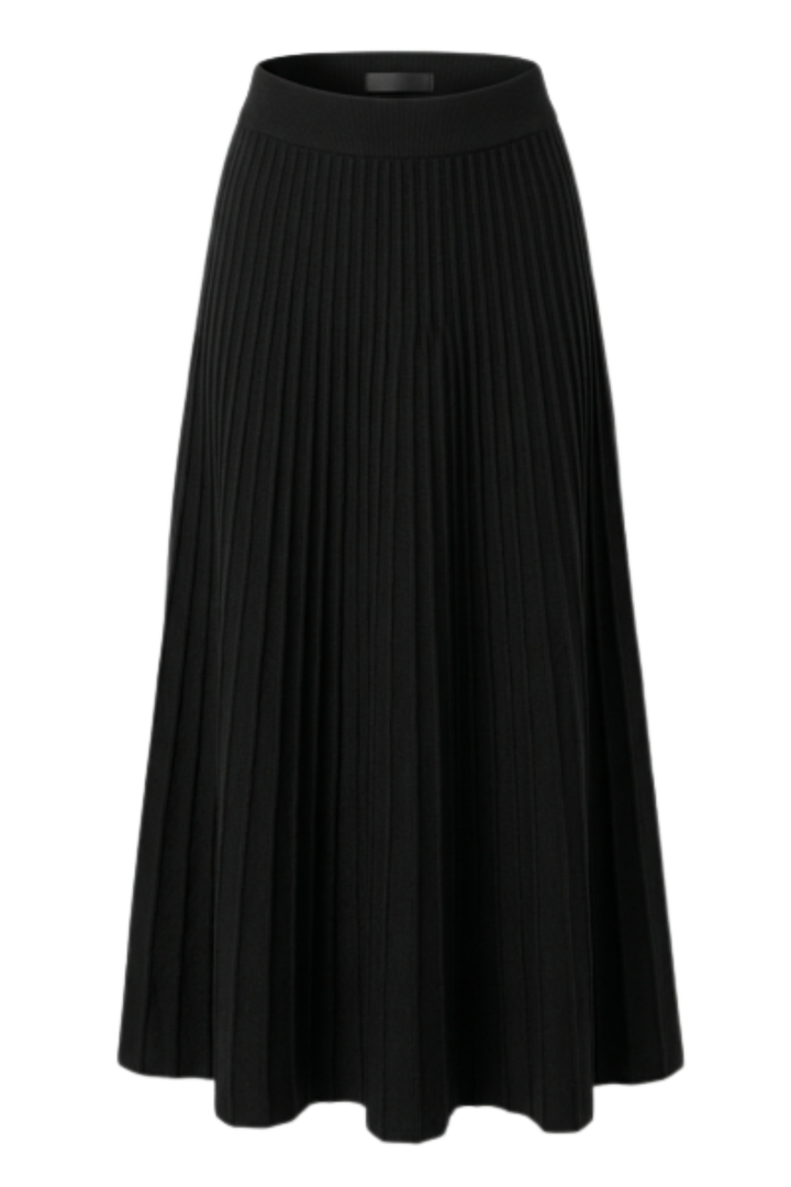 Maplewood Knitted Skirt in Black