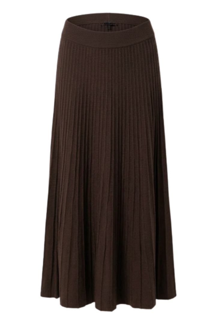 Maplewood Knitted Skirt in Chocolate