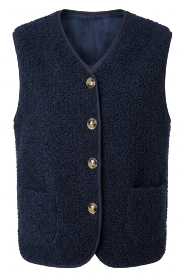 Boucle Gilet In Navy