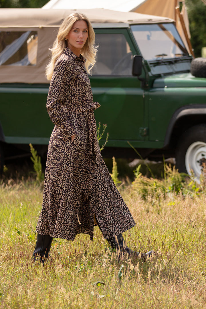 Temptress Dress in Baby Leopard