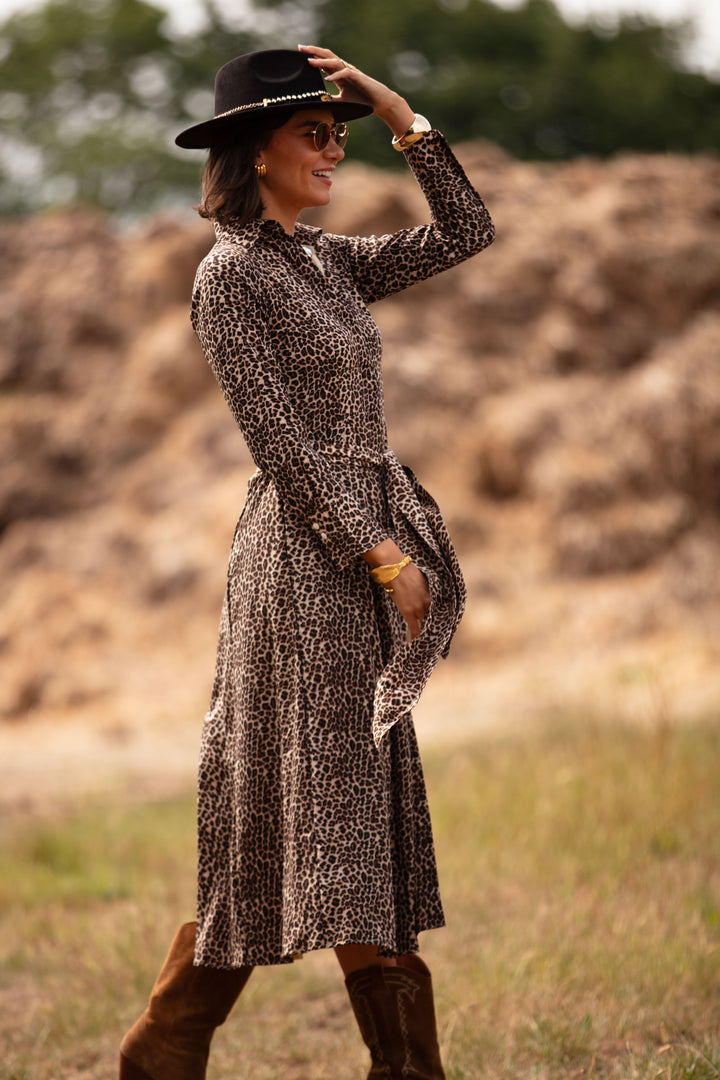 Temptress Dress in Baby Leopard