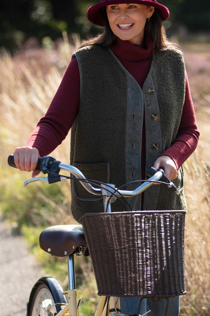 Polo Neck Sweater In Wine