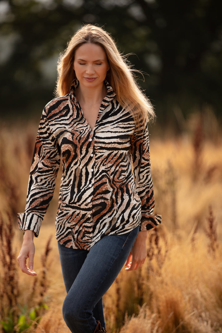 Ella Shirt In Tiger Print