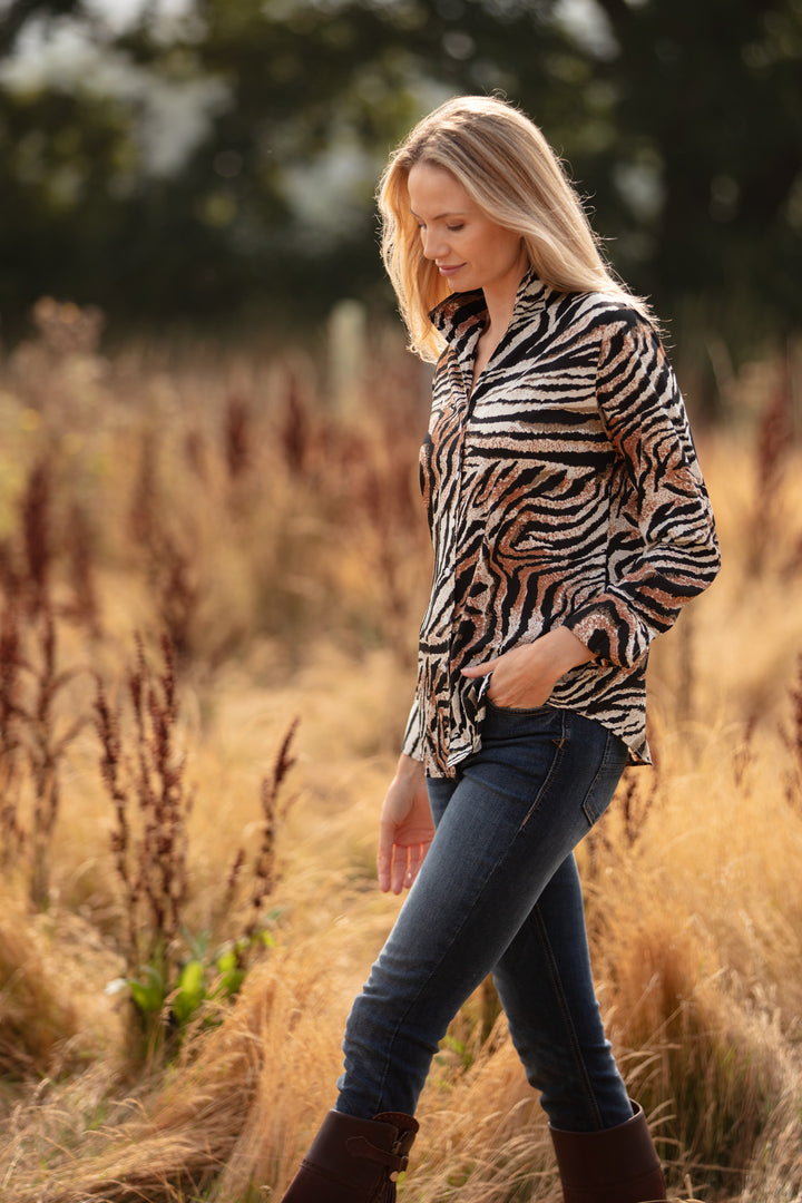 Ella Shirt In Tiger Print