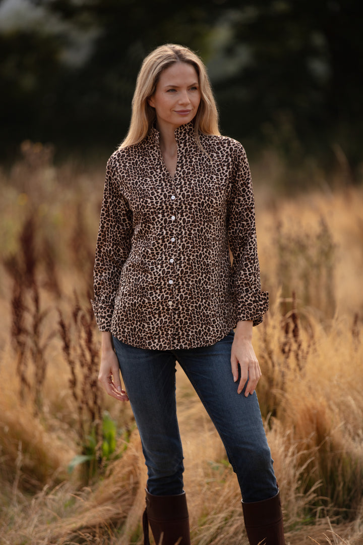 Ella Shirt In Baby Leopard Print