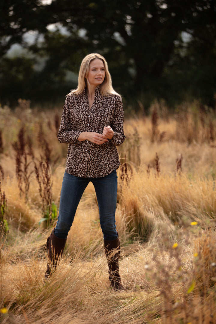 Ella Shirt In Baby Leopard Print