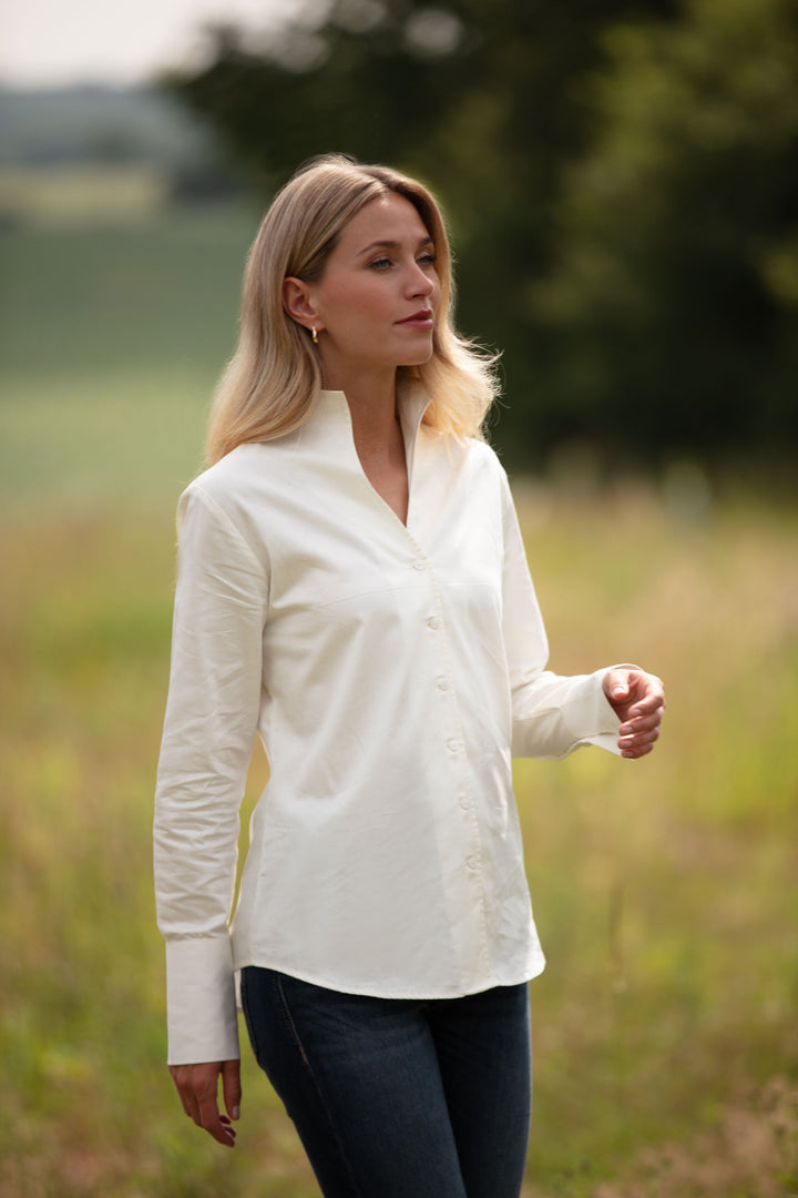 Cotton Chelsea Shirt In Ivory