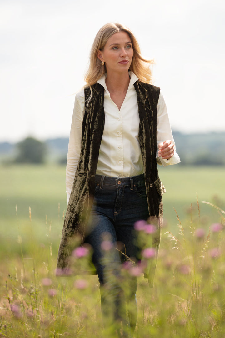 Cotton Chelsea Shirt In Ivory