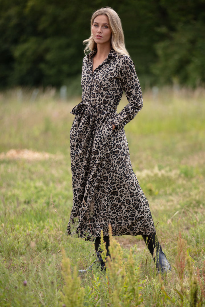Temptress Dress in Leopard Print