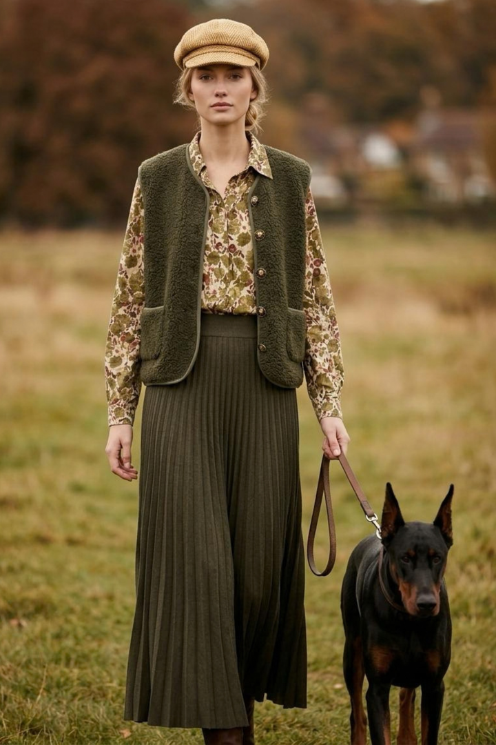 Willow Shirt In Fern Green Floral