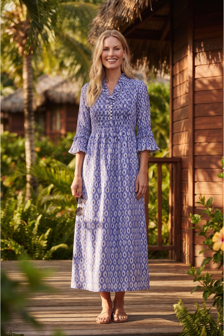 Cotton Annabel Maxi Dress in Fresh