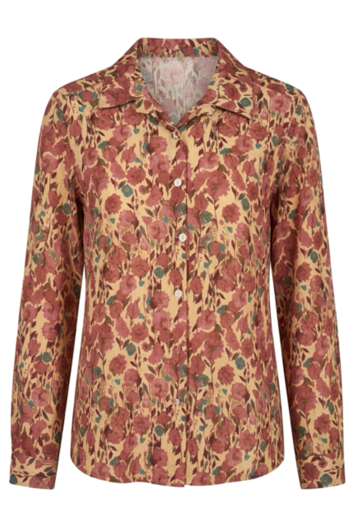Willow Shirt In Dusty Rose Floral