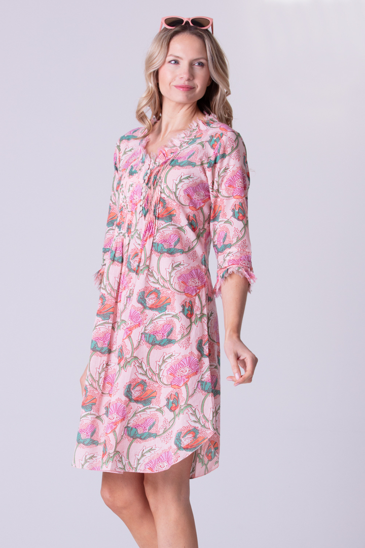 *NEW* Annabel Cotton Tunic in Peachy Floral