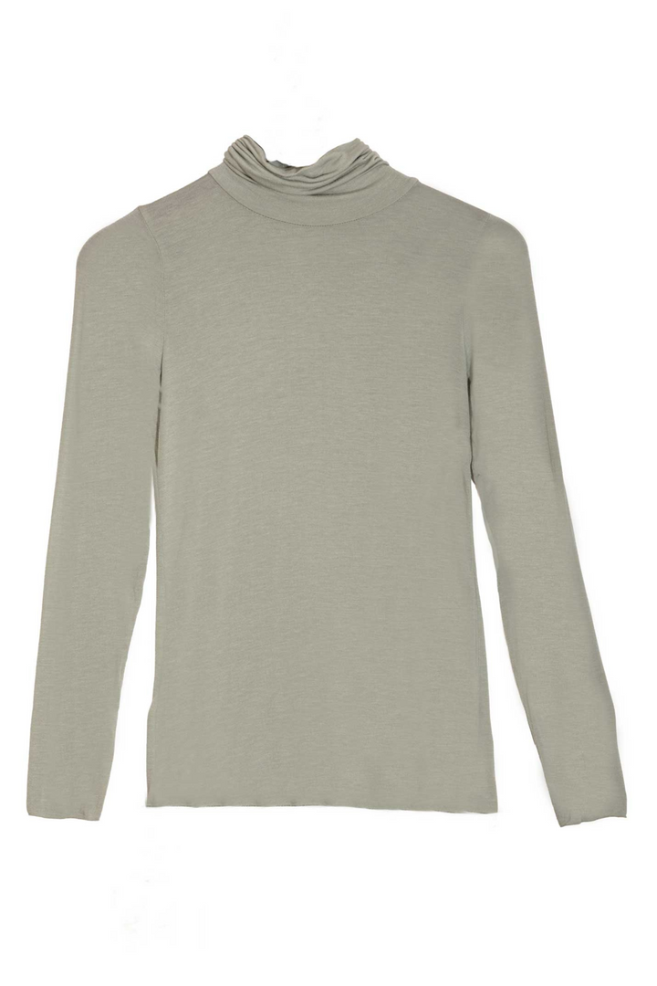 Polo Neck Base Layer In Sage