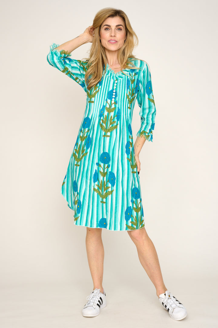 *COMING SOON* Annabel Cotton Tunic in Turquoise Marigold
