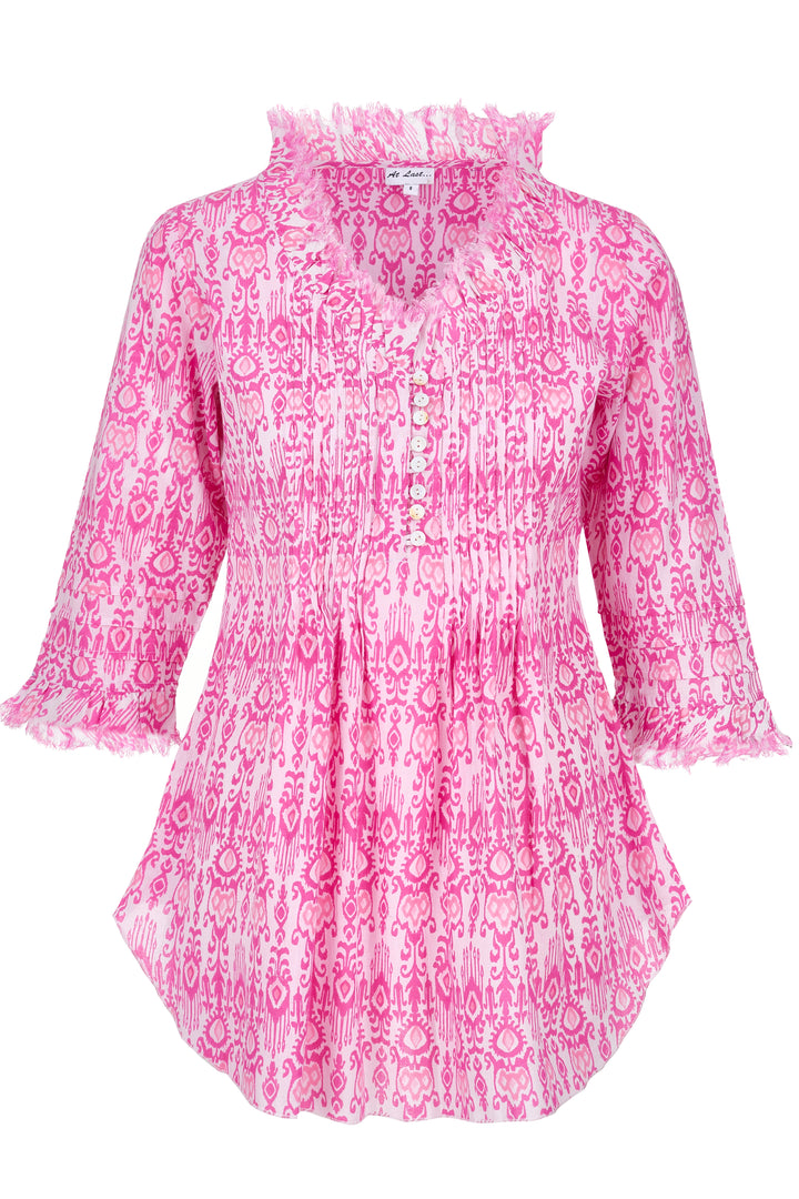 *NEW* Sophie Cotton Shirt in Hot Pink Fountain
