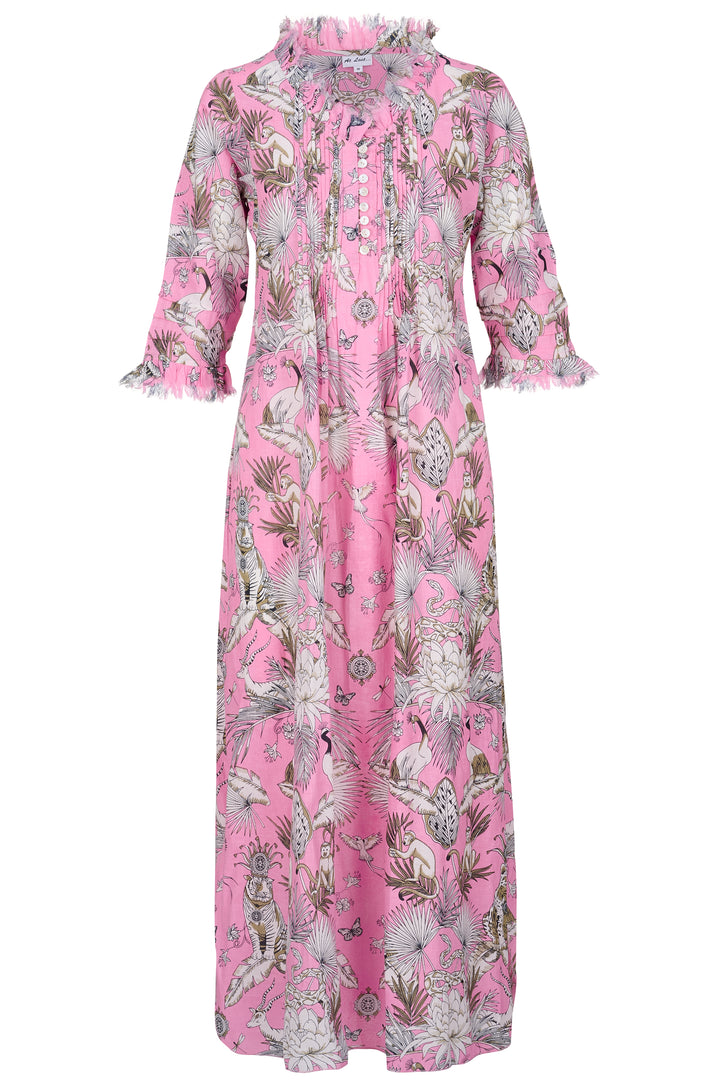 *NEW* Cotton Annabel Maxi Dress in Pink Tropical