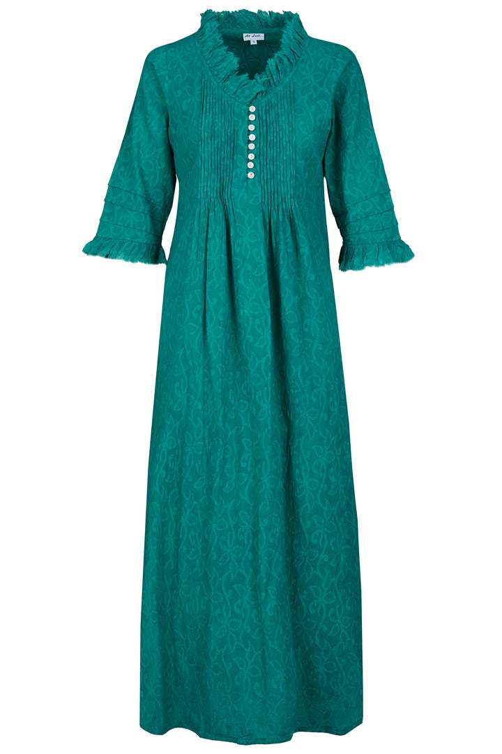 *COMING SOON* Cotton Annabel Maxi Dress in Hand Woven Teal