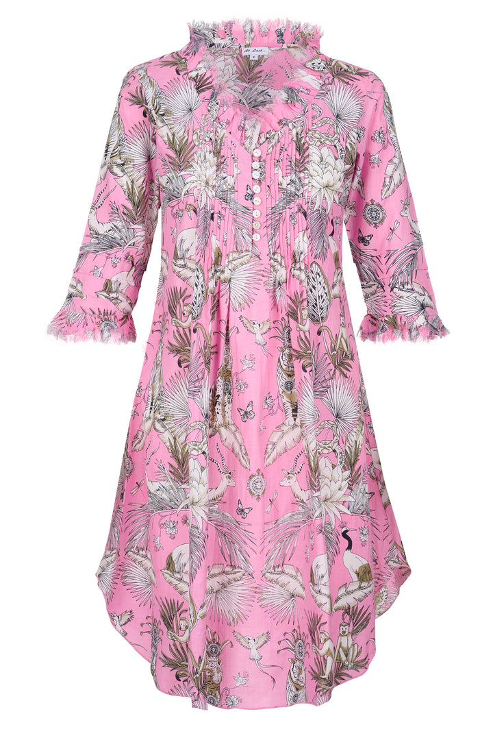 Annabel Cotton Tunic in Pink Tropical