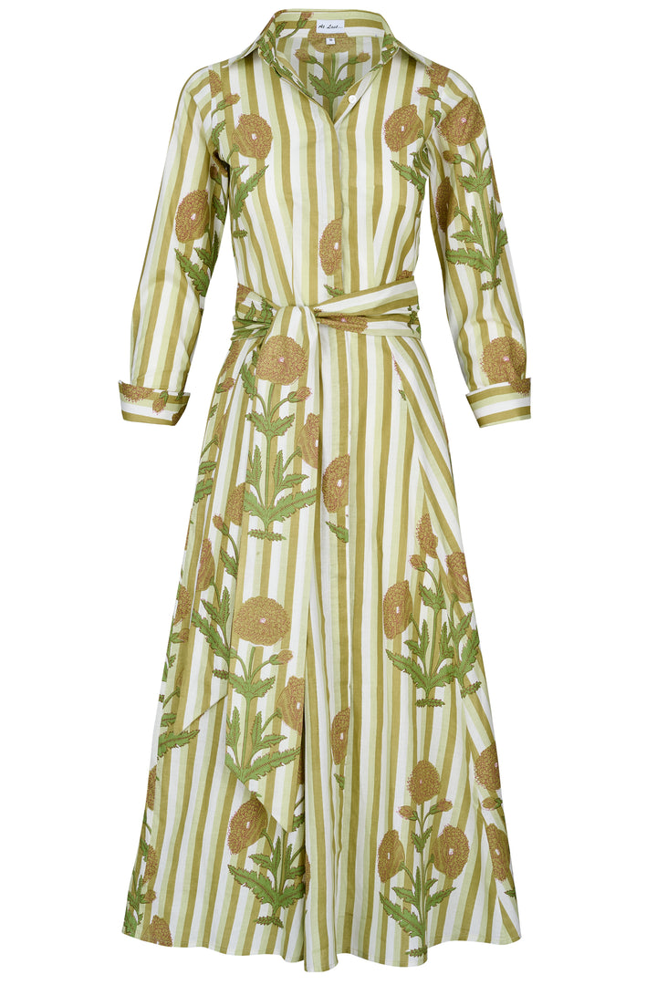 Cotton Marigold Dress in Khaki