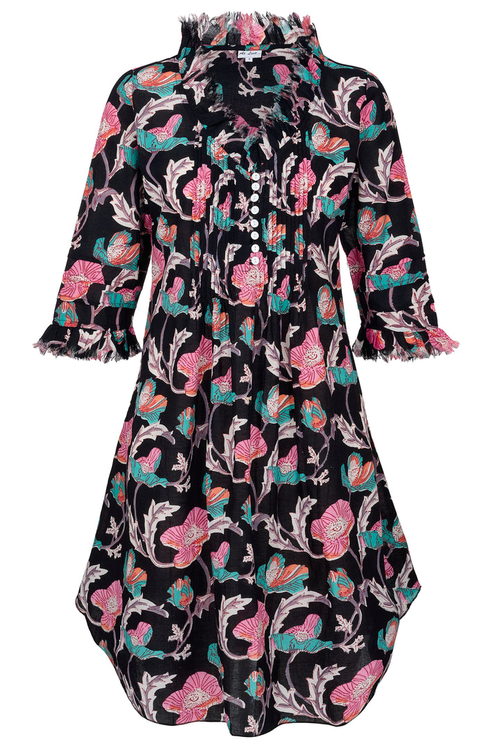 Annabel Cotton Tunic in Black Magic