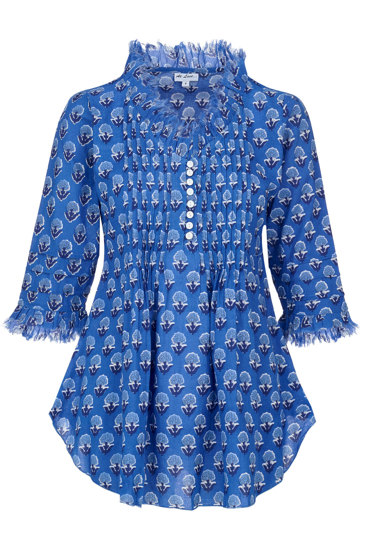 Sophie Cotton Shirt in Provencal Blue