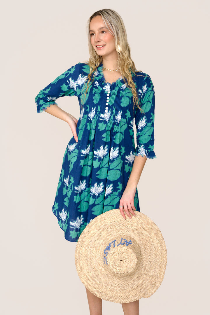 Annabel Cotton Tunic in Lily Pad