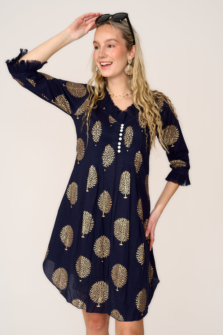 Annabel Cotton Tunic in French Navy