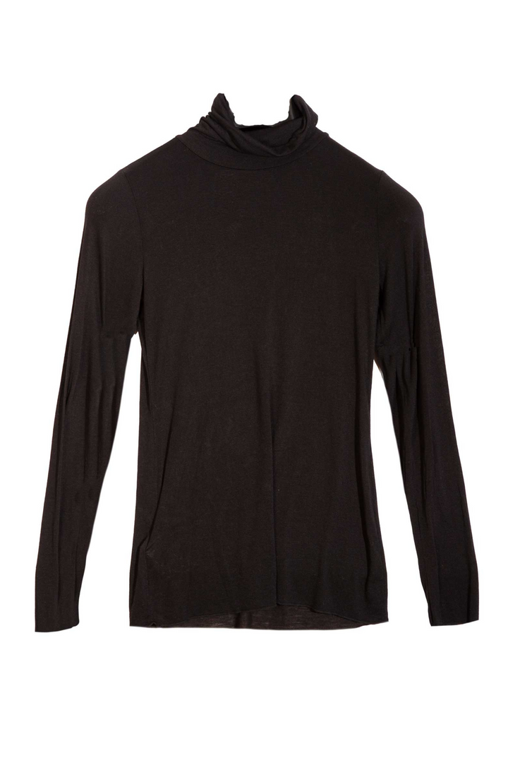 Polo Neck Base Layer In Black