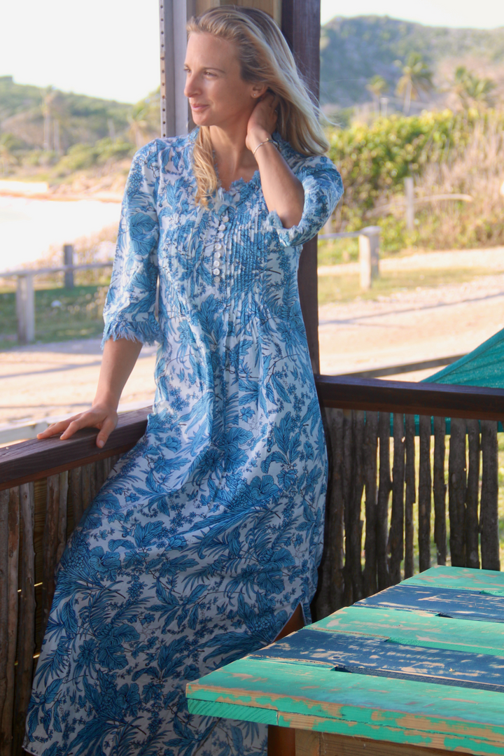 Sky blue 2025 maxi dress uk