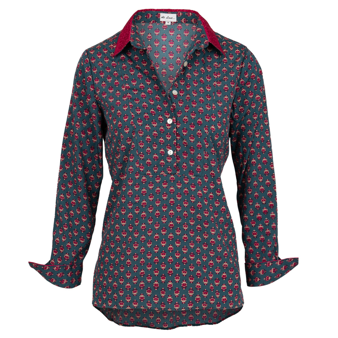 Soho Shirt in Smokey & Damson