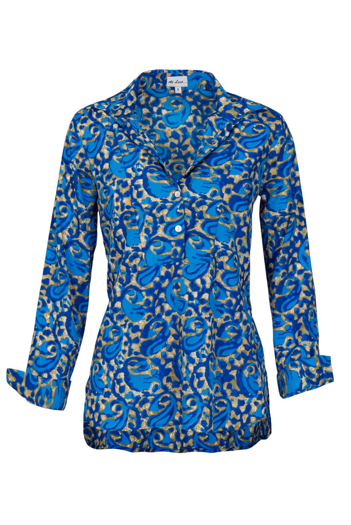 Soho Shirt in Royal Blue Swirl