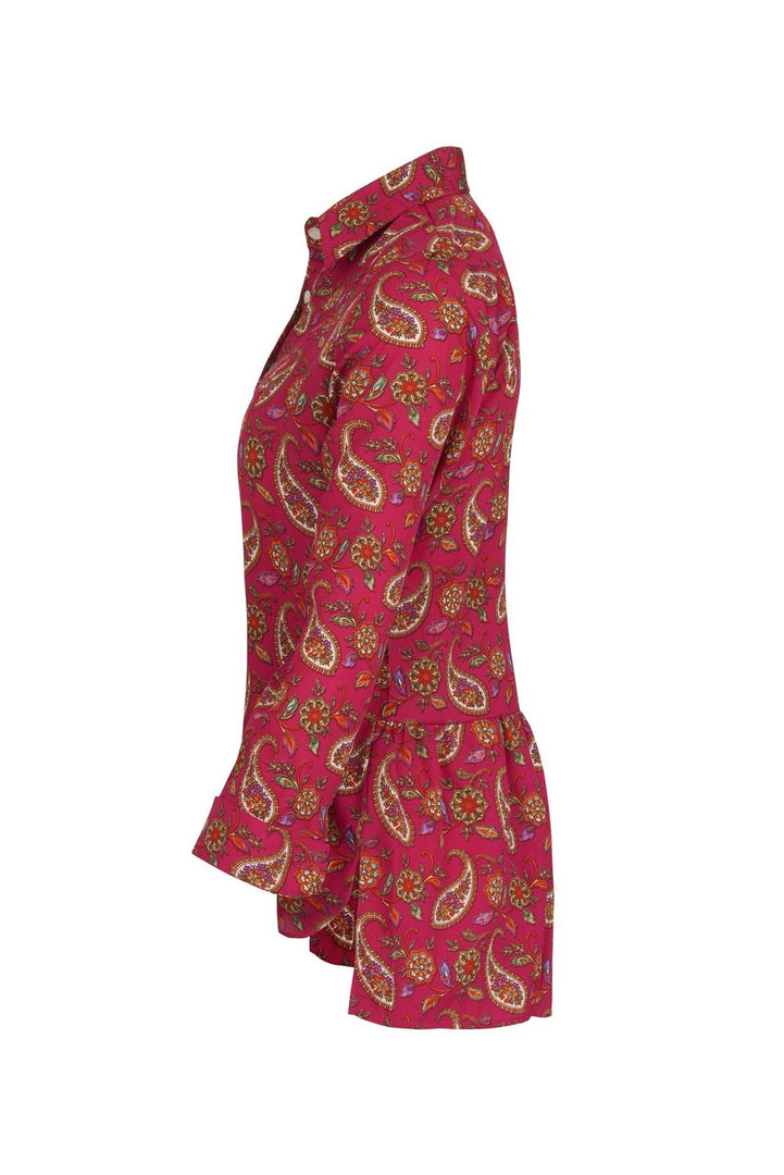 Soho Shirt in Hot Pink Paisley