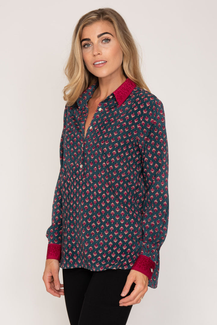 Soho Shirt in Smokey & Damson